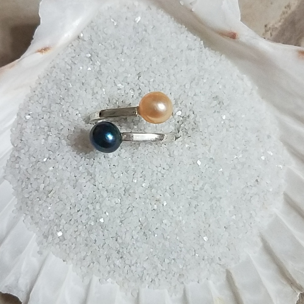 Cultured Pearl Bypass ring